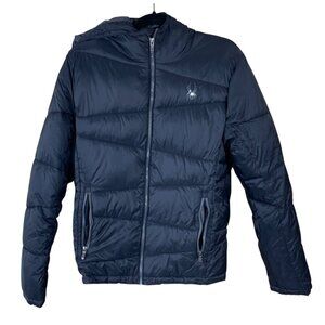 Spyder Men's Nexus Hoodie Coat Puffer Black Size S Small